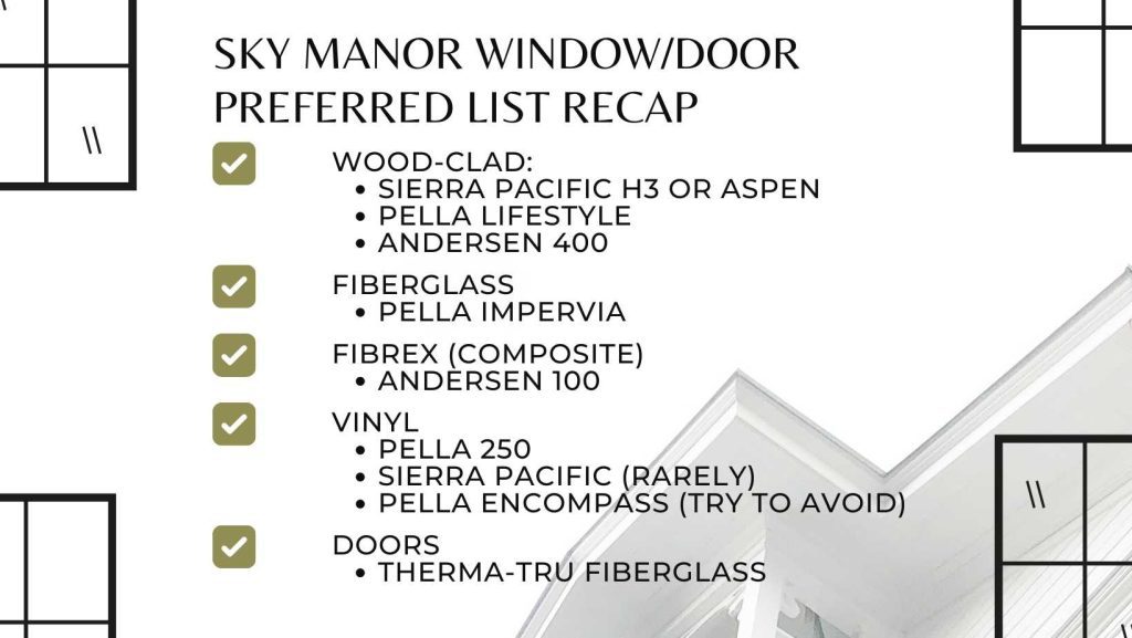 Sky manor window list