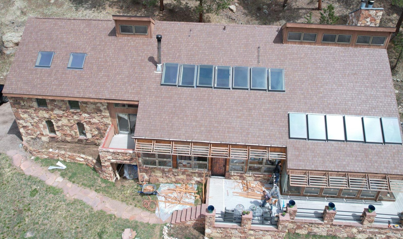 default This Evergreen home now features F Wave synthetic shingles (Class A fire-rated and Class 4 impact-resistant), Sierra Pacific windows with extruded aluminum cladding upgrades.