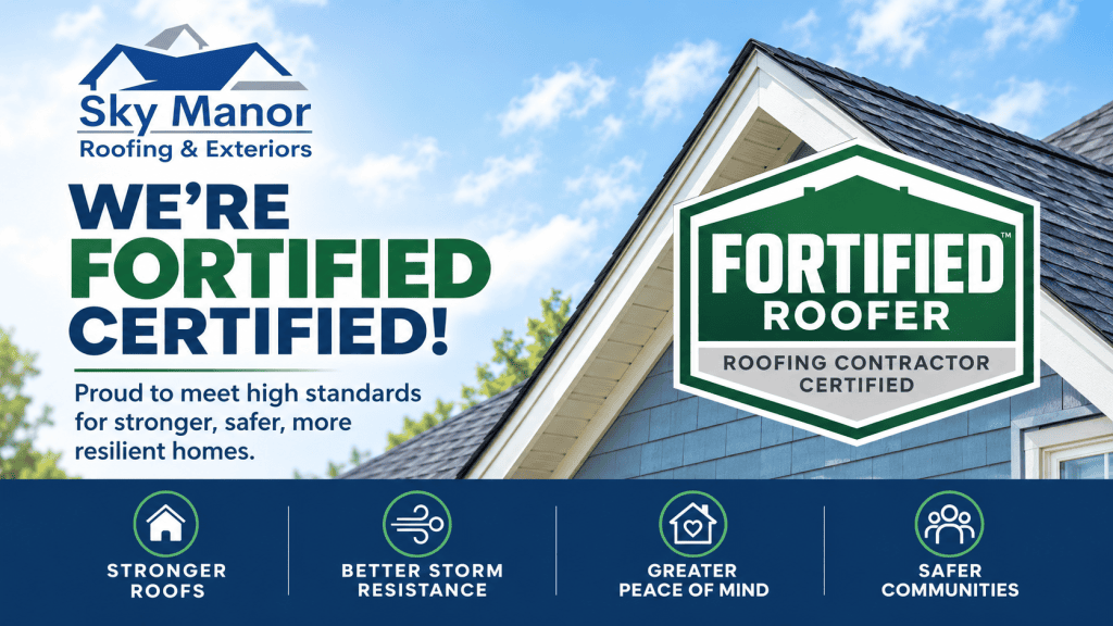 Certified FORTIFIED roofing installation on a Colorado home.